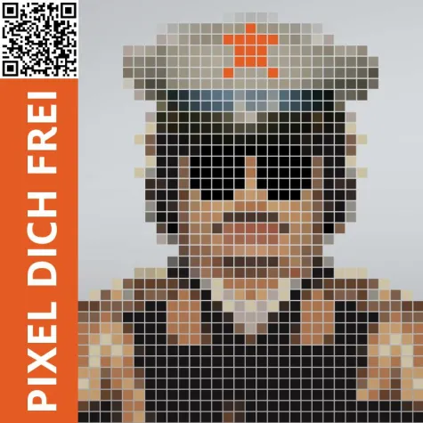 Bild: Regimeerklärung - Pixel-Putsch im Belgischen Viertel