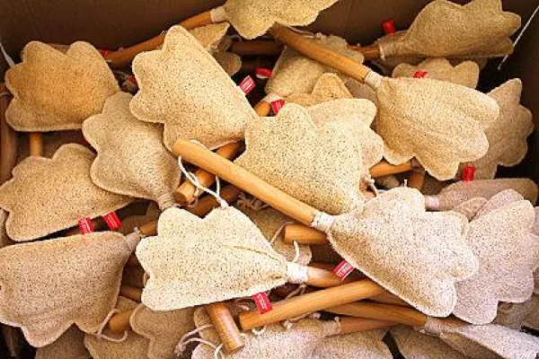 Eine Schwammgurke erobert die Wellness-Welt Bild: Eine Schwammgurke erobert die Wellness-Welt