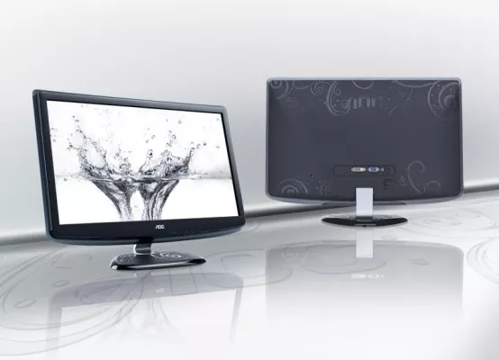 Bild: Monitore mit Ornamenten: AOC stellt Full-HD Displays mit WLED-Backlight vor.