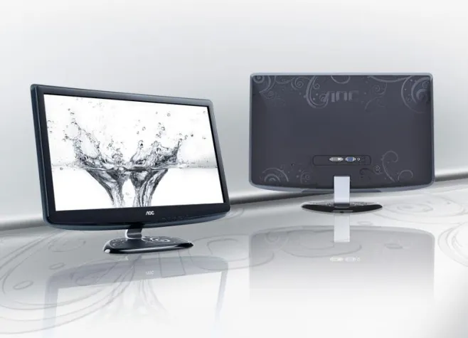 Bild: Monitore mit Ornamenten: AOC stellt Full-HD Displays mit WLED-Backlight vor.