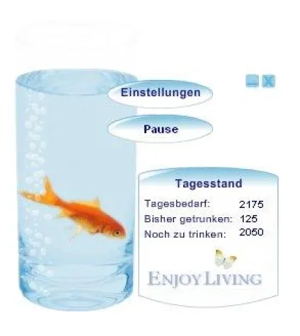 Interaktiver Trink-Reminder anlässlich des Weltwassertages Bild: Interaktiver Trink-Reminder anlässlich des Weltwassertages