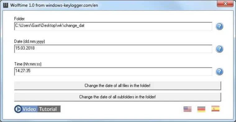 Bild: So ändern Sie das Datum von Dateien und Ordnern
