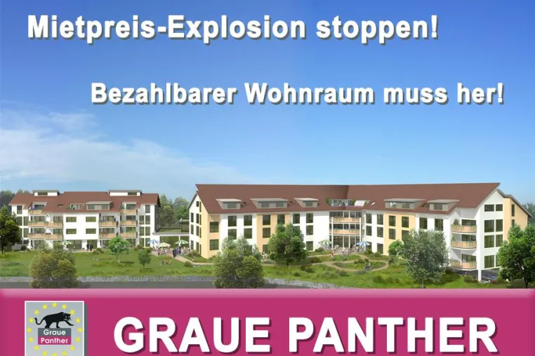 Mietpreis-Explosion stoppen – Bezahlbarer Wohnraum muss her. Bild: Mietpreis-Explosion stoppen – Bezahlbarer Wohnraum muss her.