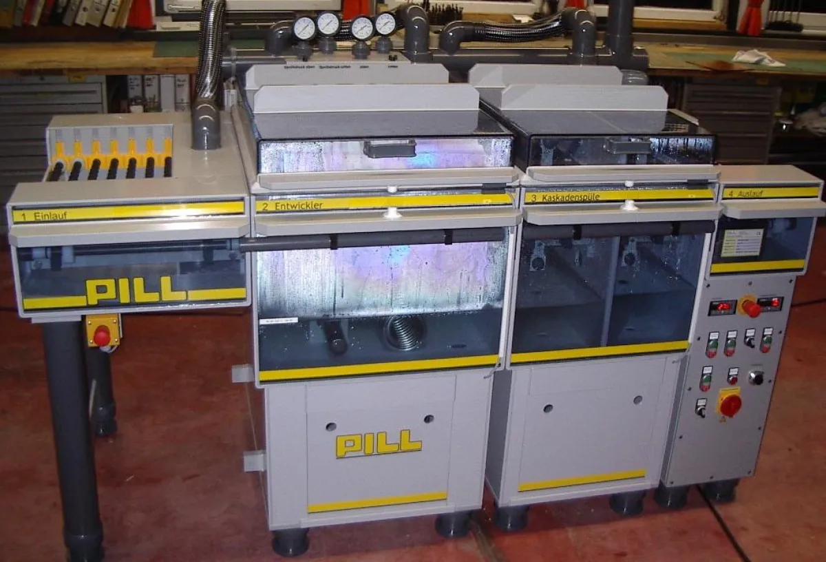 Projektentwicklung bei der Basista Leiterplatten GmbH; Optimierte chemische Entwicklungsanlage