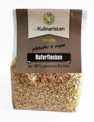 Bild: Gekeimte, glutenfreie Haferflocken bei Zöliakie