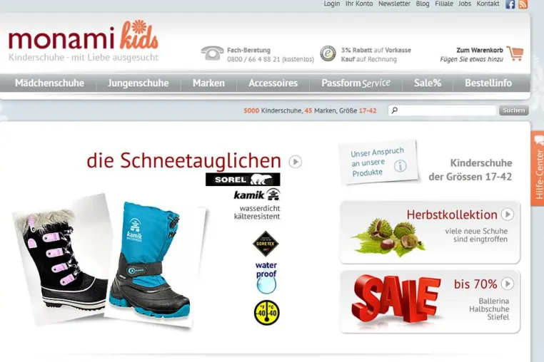 Bild: Ausgefallene Qualitäts-Kinderschuhe mit Passform-Service gibt es bei Monamikids.de