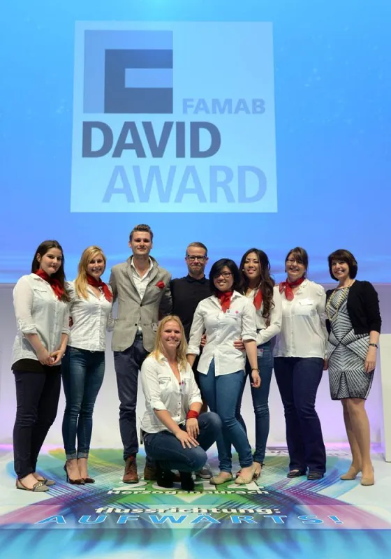 Das Team der EBC Hochschule Berlin ist stolz auf den 2. Platz beim DAVID Award 2014 (FAMAB e.V.).