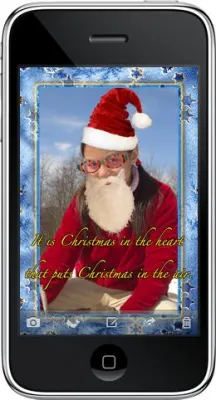 Bild: Mit dem iPhone als Weihnachtsmann verkleiden und individuelle Grüße verschicken