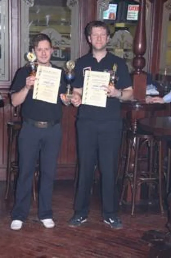 Wagner und Freygang die Stadtmeister im Doppel der Herren im Jahr 2009.