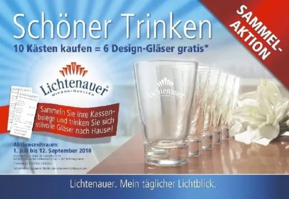 Lichtenauer Kunden können sich auf edle Design-Gläser freuen Bild: Lichtenauer Kunden können sich auf edle Design-Gläser freuen
