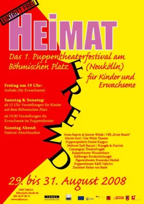 HEIMAT / fremd - Puppentheaterfestival in Berlin-Neukölln Bild: HEIMAT / fremd - Puppentheaterfestival in Berlin-Neukölln
