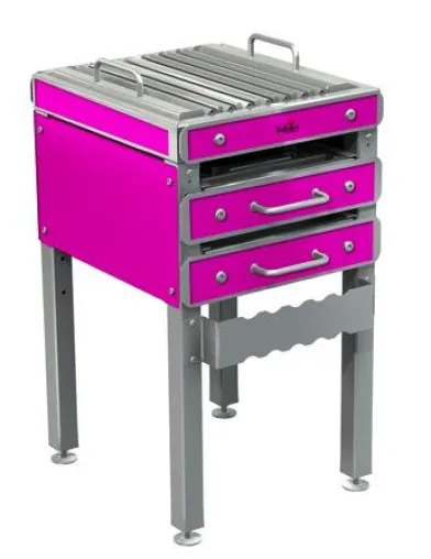 Bild: Neu 2011: Der edle HaJaTec®-Holzkohlegrill als Color-Edition in trendigen Farben