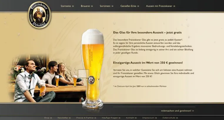 coma ag realisiert Online-Gewinnspiel für Franziskaner Bild: coma ag realisiert Online-Gewinnspiel für Franziskaner