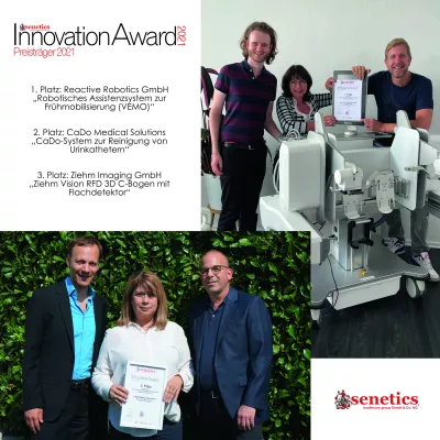 Bild: Vergabe des senetics Innovation Award 2021