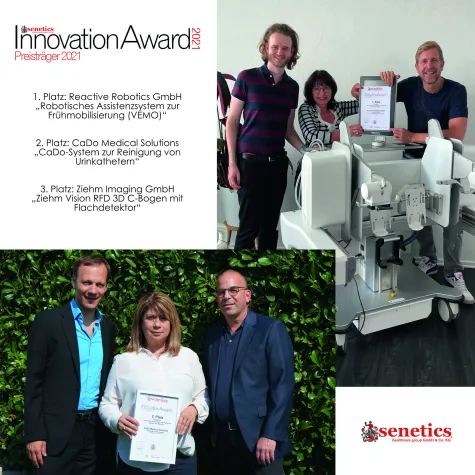 Bild: Vergabe des senetics Innovation Award 2021