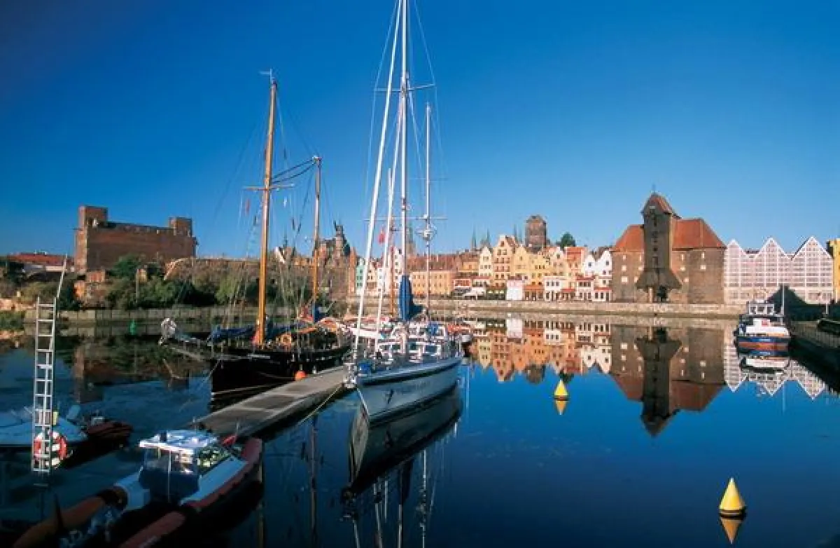 Krantor, Blick auf das Wahrzeichen von Danzig