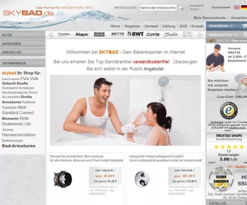 Badshop Skybad.de bietet Käuferschutz und Sicherheit Bild: Badshop Skybad.de bietet Käuferschutz und Sicherheit