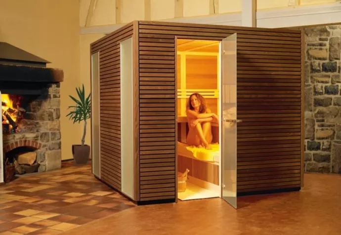 Starke Kombi Sauna – Infrarot – Sole - und Sauerstofftechnik in einer Kabine vereint Bild: Starke Kombi Sauna – Infrarot – Sole - und Sauerstofftechnik in einer Kabine vereint