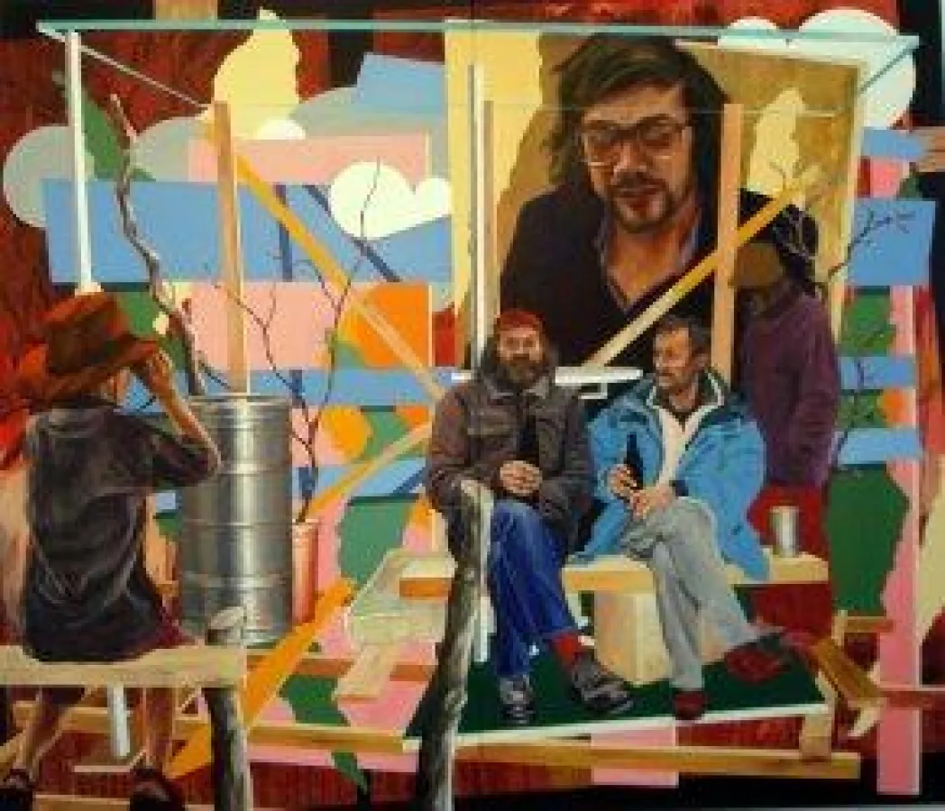 Metulczki, Schleipziger HS, 2009, Acryl auf LW, 170 x 200 cm