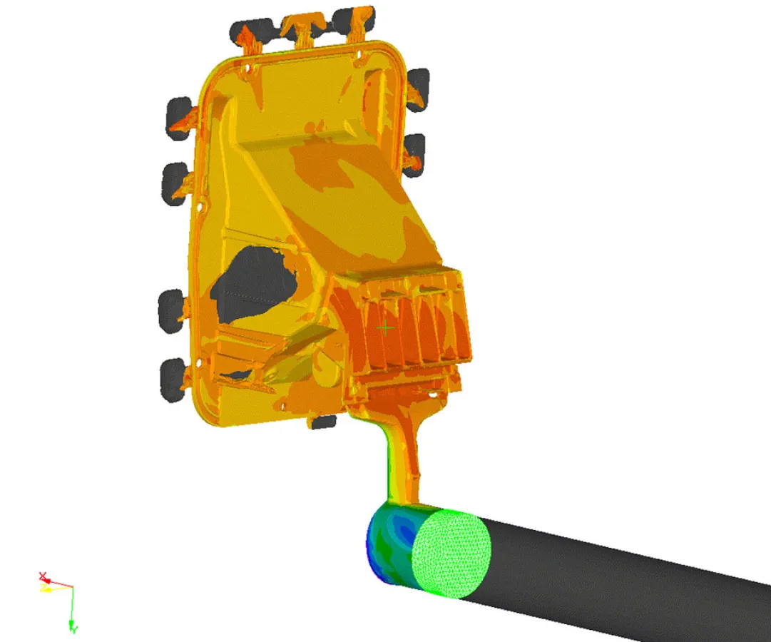 Simulation eines Druckgussteils mithilfe von ProCAST. Quelle: Toora Spa