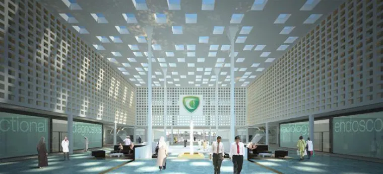 Bild: AWARO Projektraum bei Klinikprojekt in Abu Dhabi eingesetzt