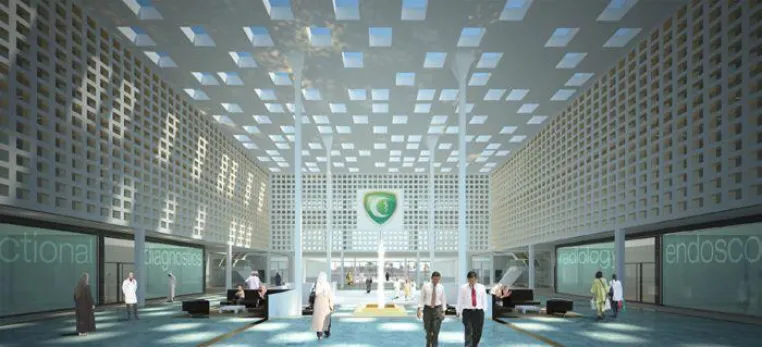 Bild: AWARO Projektraum bei Klinikprojekt in Abu Dhabi eingesetzt