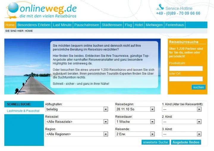 Bild: Relaunch ist abgeschlossen – Reiseportal onlineweg.de mit neuem Look