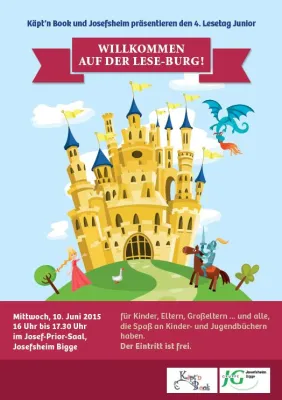 Bild: 'Lesetag Junior' am 10. Juni: Josefsheim und Käpt’n Book laden ein auf die 'Lese-Burg'