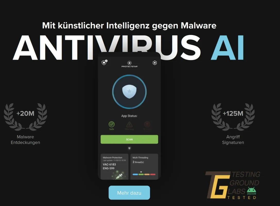 Antivirus AI Android 2.0 (© Protectstar Inc.)