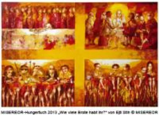 Bild: Das MISEREOR-Hungertuch 2013 „Wie viele Brote habt ihr?“ ist erschienen