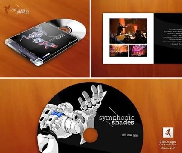 Bild: Neuauflage 2009 - CD "Symphonic Shades" - Orchester spielt Commodore C64 + Amiga Songs von Chris Hülsbeck