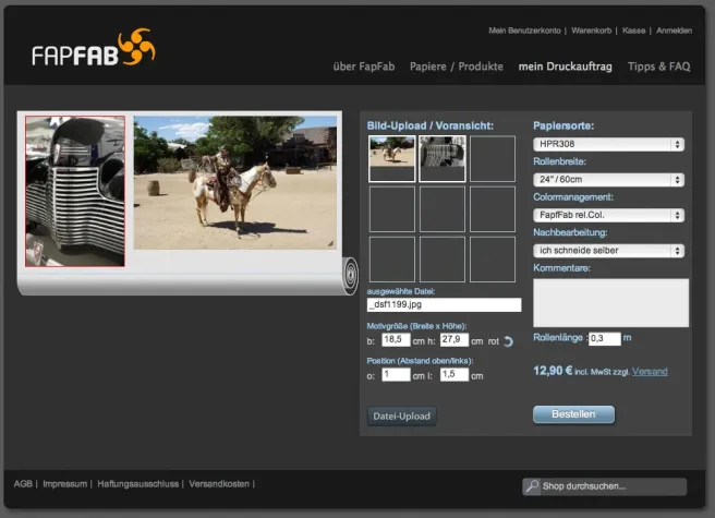 Bild: Fine Art Printing in the cloud: Zugriff auf Großformatdrucker von zu Hause
