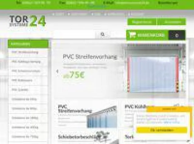 Bild: PVC Streifenvorhang von torsysteme24.de