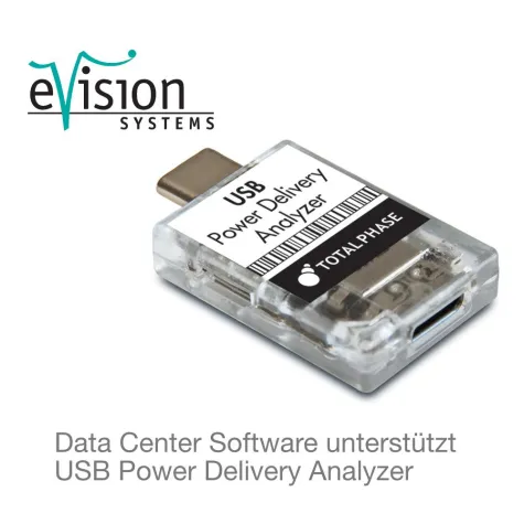 Bild: eVision kündigt Unterstützung des USB Power Delivery Analyzer von Total Phase in der Data Center Software an