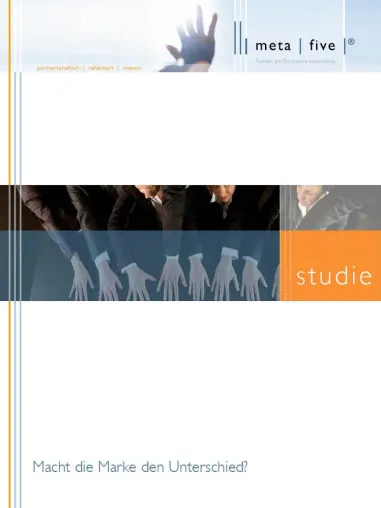 Bild: meta | five Studie: “Macht die Marke den Unterschied?”