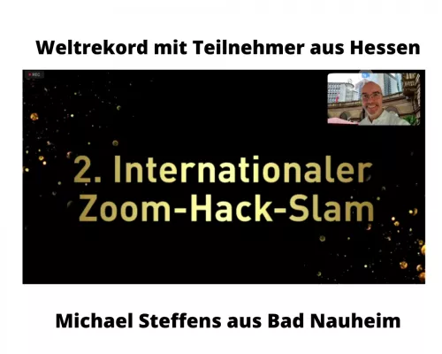 Bild: Weltrekordversuch mit Teilnehmer aus Bad Nauheim persönlich und digital gemeistert.