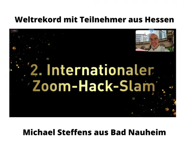 Bild: Weltrekordversuch mit Teilnehmer aus Bad Nauheim persönlich und digital gemeistert.