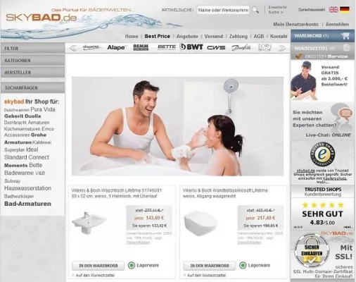 Bild: Artiqua Badmöbel – Neu an Lager bei Skybad