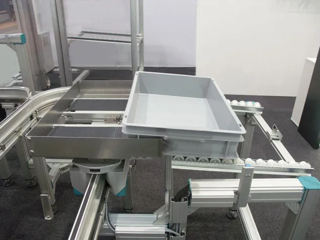 Bild: Automatisierte Lageranbindung mit Montrac