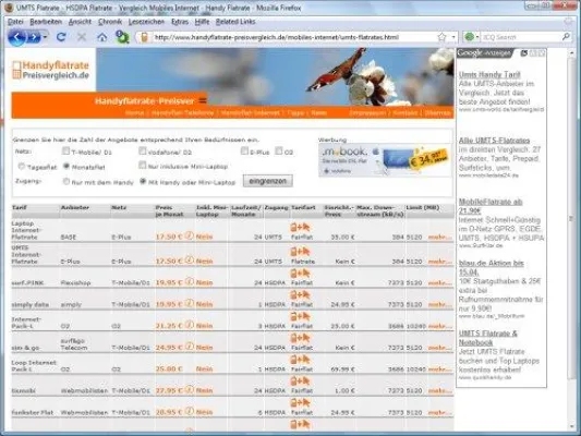 Bild: UMTS Flatrates jetzt immer häufiger auch im Bundle mit Mini Laptops