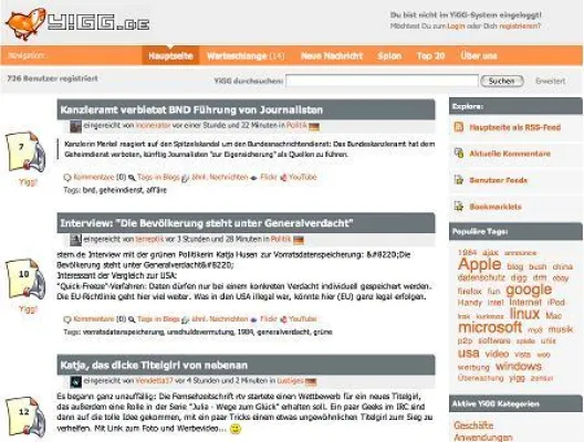 Bild: YiGG - Soziale Nachrichten jetzt auch in Deutschland