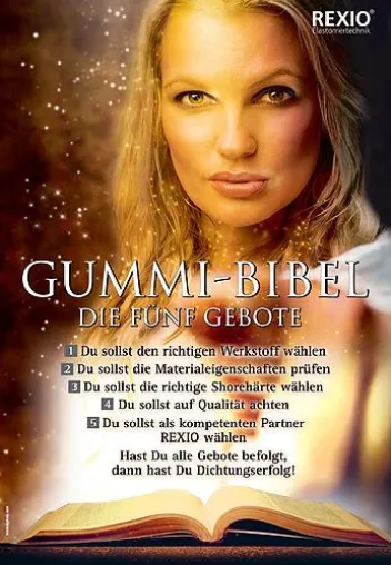 Alles dicht? Gummi-Bibel von REXIO hilft bei der Auswahl des richtigen Dichtungswerkstoffs Bild: Alles dicht? Gummi-Bibel von REXIO hilft bei der Auswahl des richtigen Dichtungswerkstoffs