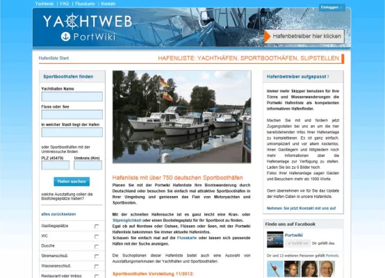 Bild: Neue umfangreiche Hafenliste für Yachthäfen, Sportboothäfen und Slipanlagen