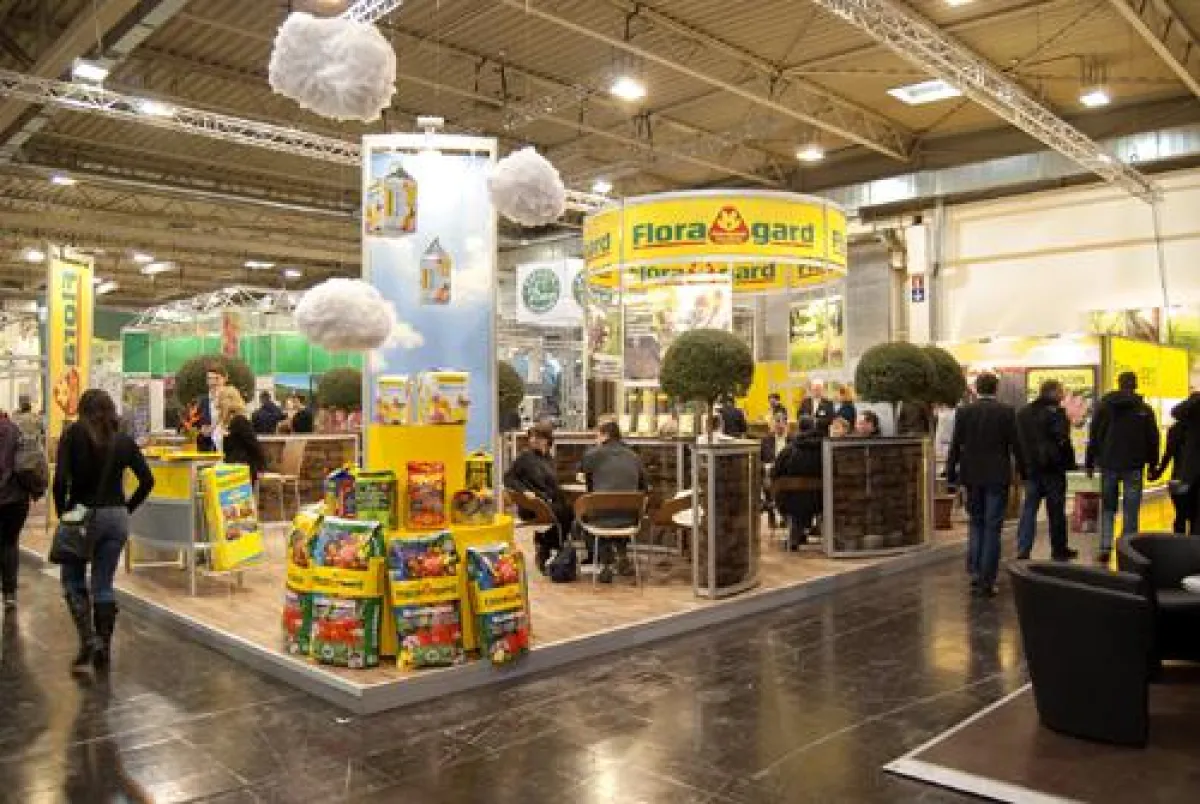 Floragard Messeauftritt auf der IPM 2013 in Essen.