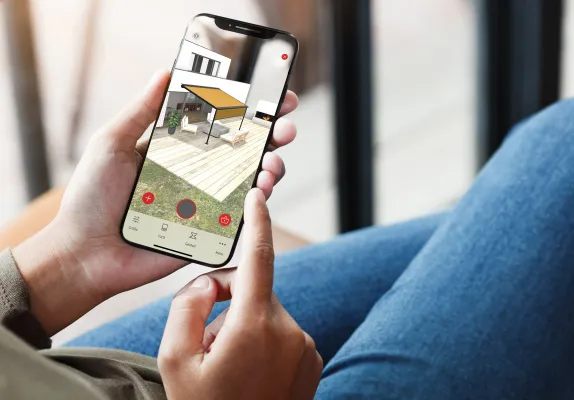 Bild: Markisen im AR-Modus erleben