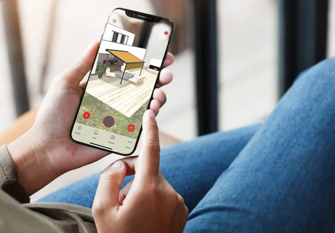 Bild: Markisen im AR-Modus erleben