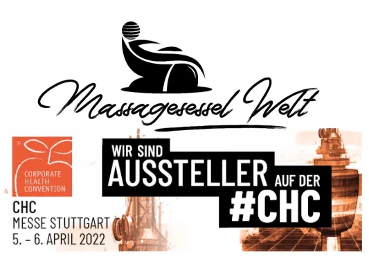 Bild: Massagesessel Welt präsentiert sich auf der Corporate Health Convention (CHC) in Stuttgart