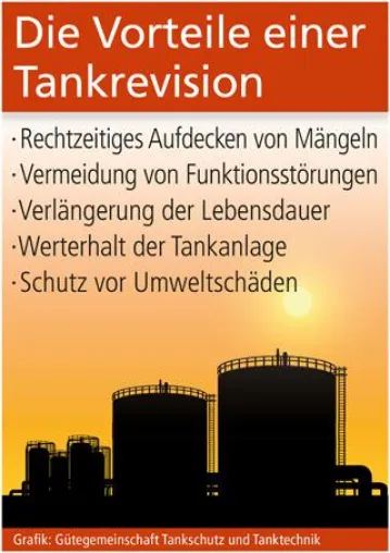 Tankrevision schützt vor Umweltschäden Bild: Tankrevision schützt vor Umweltschäden