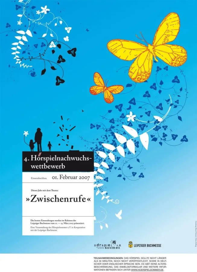 Plakat zum Hörspielsnachwuchswettbewerb
