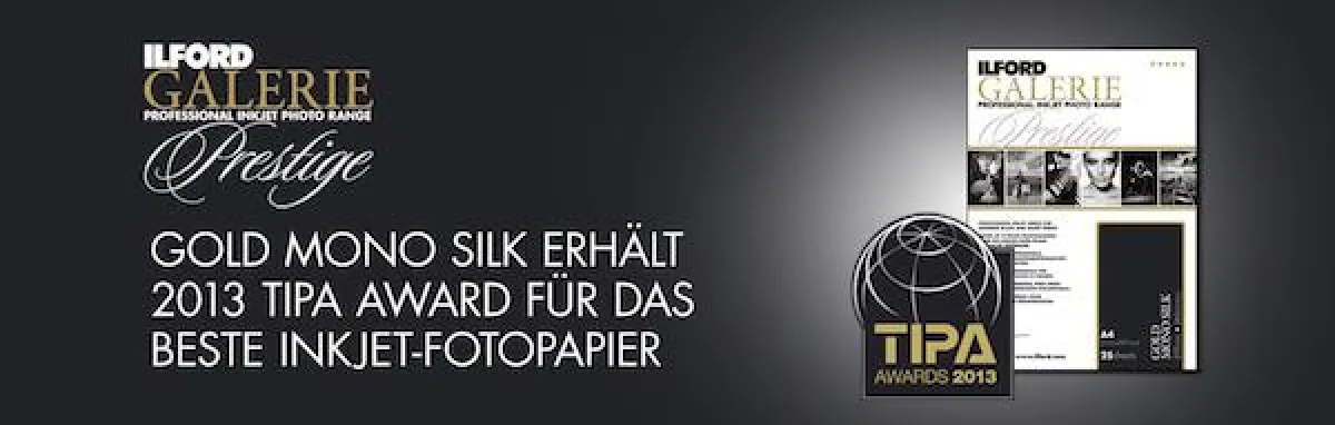 Zum zweiten Mal in Folge: ILFORD gewinnt begehrten TIPA Award 2013 für beste Fotopapiere.